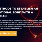 emotional bond with a woman